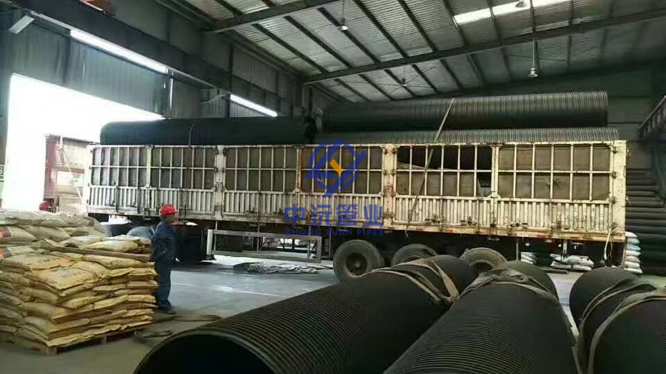 HDPE中空壁缠绕管厂家发往-义乌